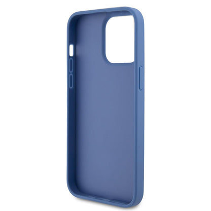 Funda para Apple iPhone 15 Pro, Guess, Crossbody 4G Metal Logo, Azul.