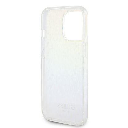Funda para Apple iPhone 15 Pro, Guess, IML Faceted Mirror Disco Iridescent, Multicolor