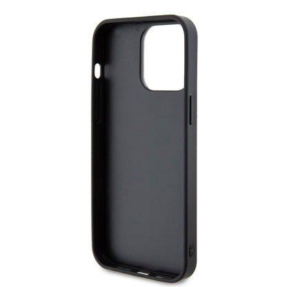 Funda para Apple iPhone 15 Pro, Guess, Rhinestone Metal Logo, Amarilla