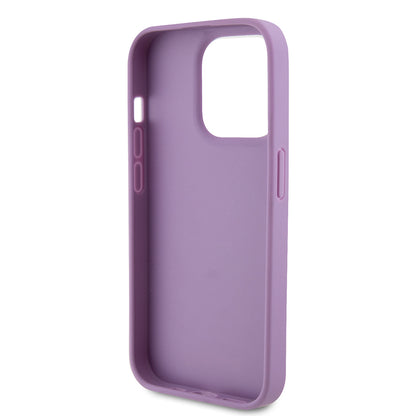 Funda para Apple iPhone 15 Pro Max, Guess, 4G Estampado, Lila Claro