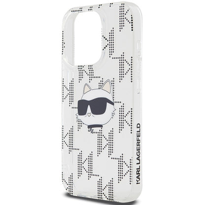 Funda para Apple iPhone 15 Pro Max, Karl Lagerfeld, IML Electroplated Choupette Head, Transparente