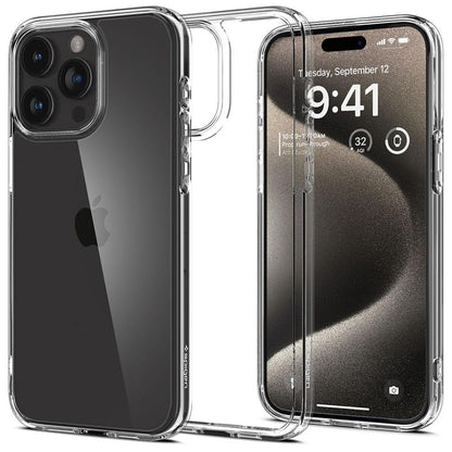 Funda para Apple iPhone 15 Pro Max, Spigen, Ultra Hybrid, Transparente