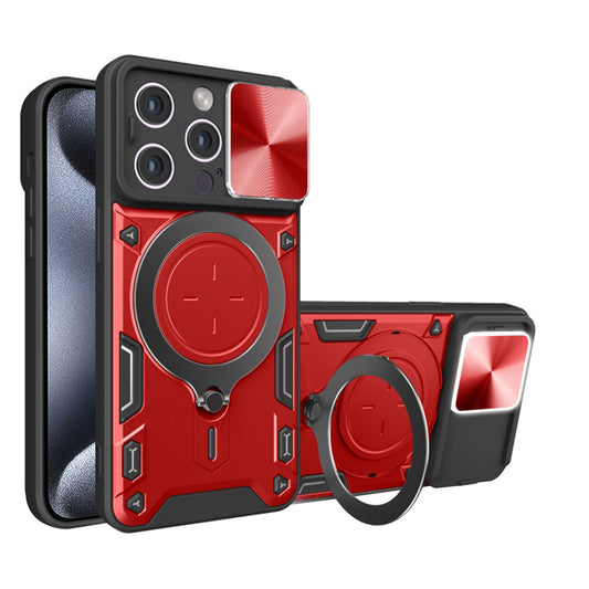 Funda para Apple iPhone 15 Pro Max, Techsuit, CamGuard Pro, Roja