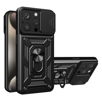 Funda para Apple iPhone 15 Pro Max, Techsuit, CamShield, Negra
