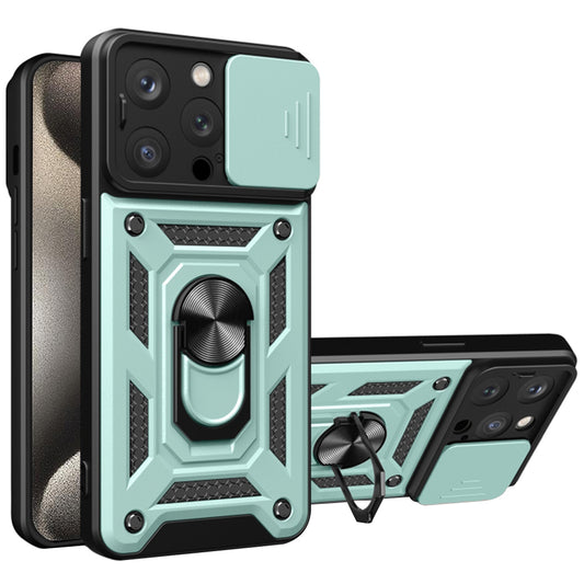 Funda para Apple iPhone 15 Pro Max, Techsuit, CamShield, Verde