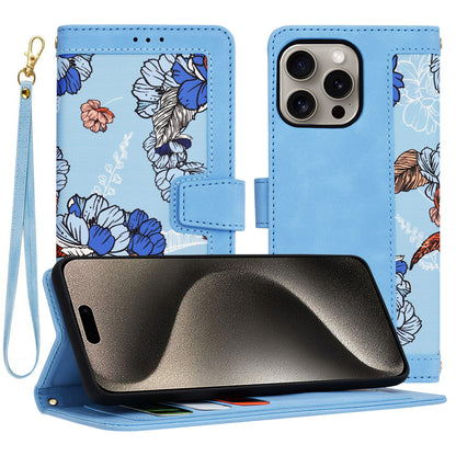 Funda para Apple iPhone 15 Pro Max, Techsuit, FlipCraft, Azul