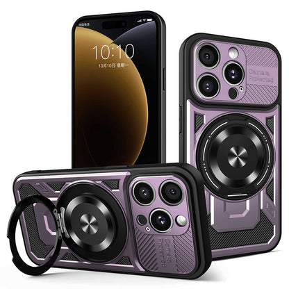 Funda para Apple iPhone 15 Pro Max, Techsuit, RuggedCam, Morado