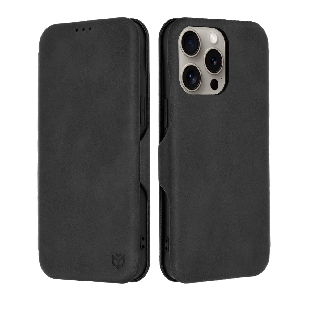 Funda para Apple iPhone 15 Pro Max, Techsuit, Safe Wallet Plus, Negra