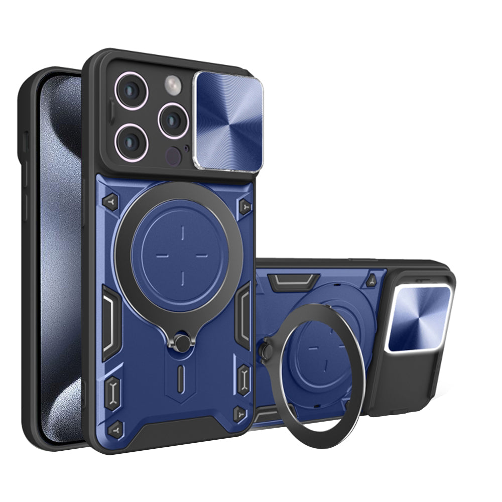 Funda para Apple iPhone 15 Pro, Techsuit, CamGuard Pro, Azul