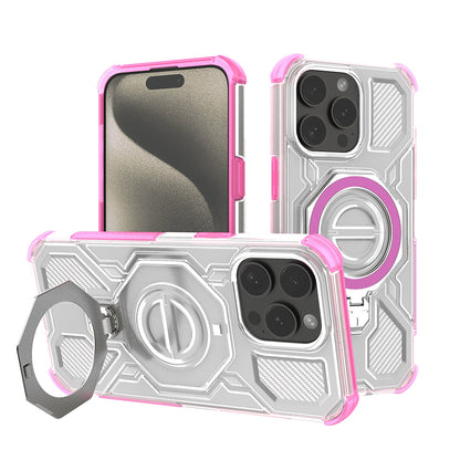 Case for Apple iPhone 15 Pro, Techsuit, Carbon Shield Pro, Pink