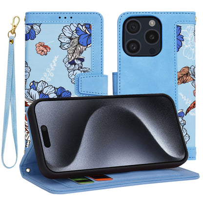 Funda para Apple iPhone 15 Pro, Techsuit, FlipCraft, Azul
