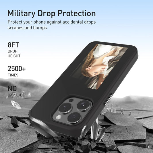 Funda para Apple iPhone 15 Pro, Techsuit, SmartScreen NFC, Negra