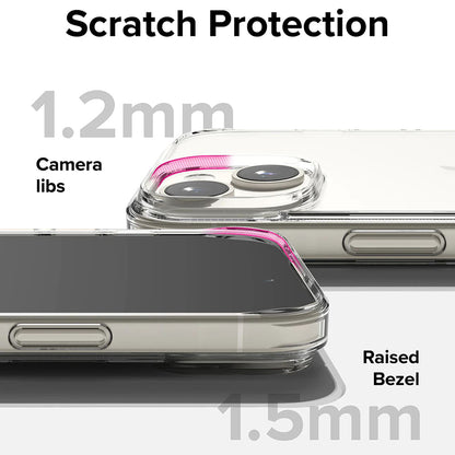 Funda para Apple iPhone 15, Ringke, Fusion, Transparente