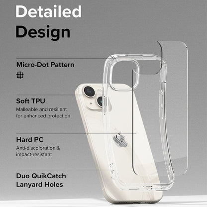 Funda para Apple iPhone 15, Ringke, Fusion, Transparente