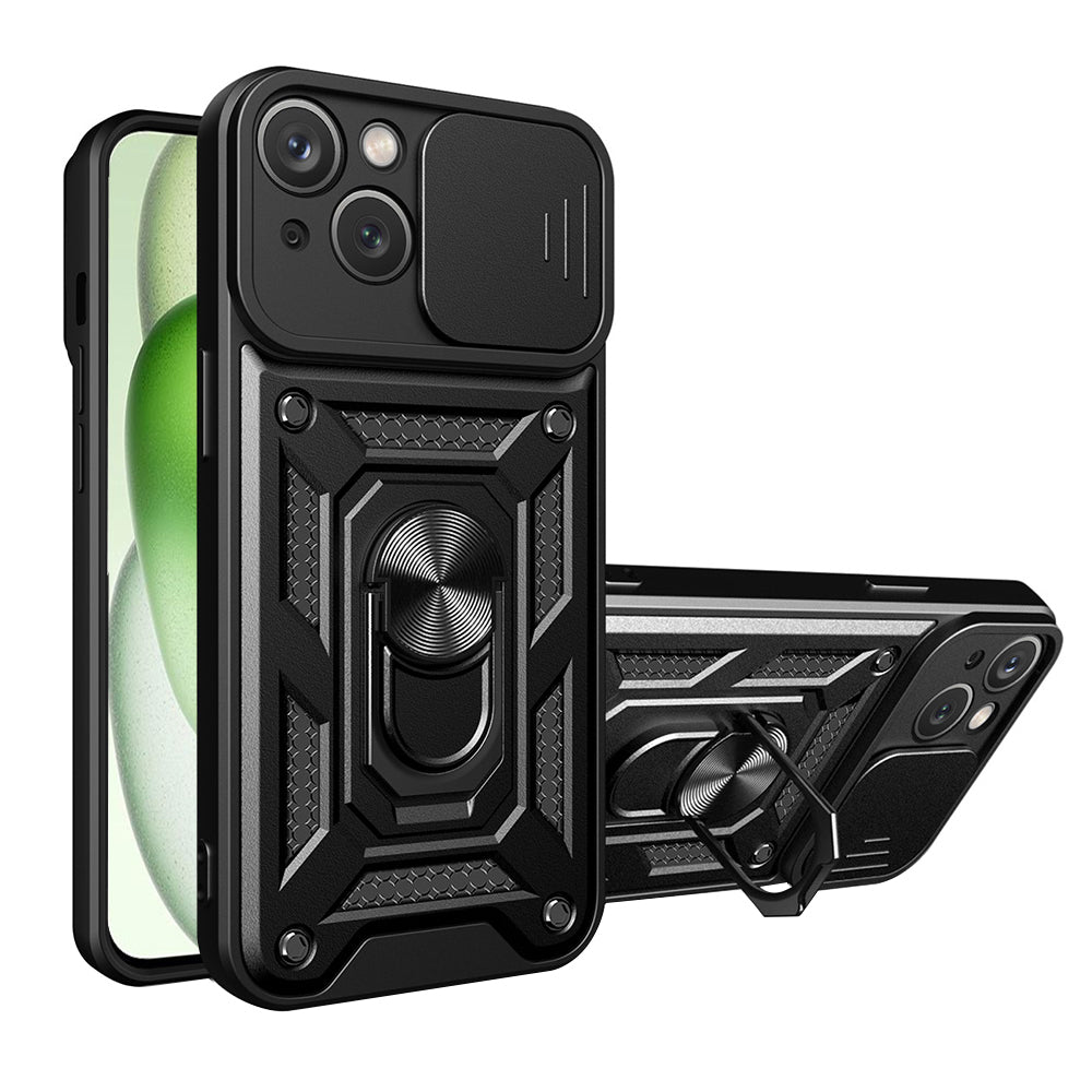 Funda para Apple iPhone 15, Techsuit, CamShield, Negra