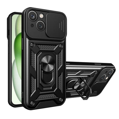 Funda para Apple iPhone 15, Techsuit, CamShield, Negra