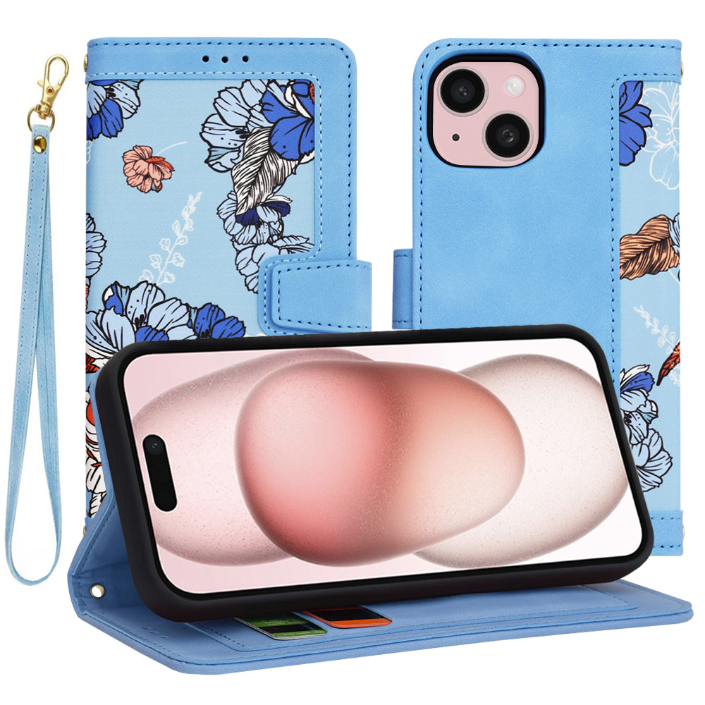 Funda para Apple iPhone 15, Techsuit, FlipCraft, Azul
