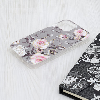 Funda para Apple iPhone 15, Techsuit, Marble, Gris