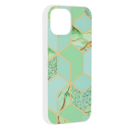 Funda para Apple iPhone 15, Techsuit, Marble, Verde