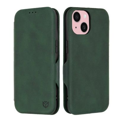 Funda para Apple iPhone 15, Techsuit, Safe Wallet Plus, Verde