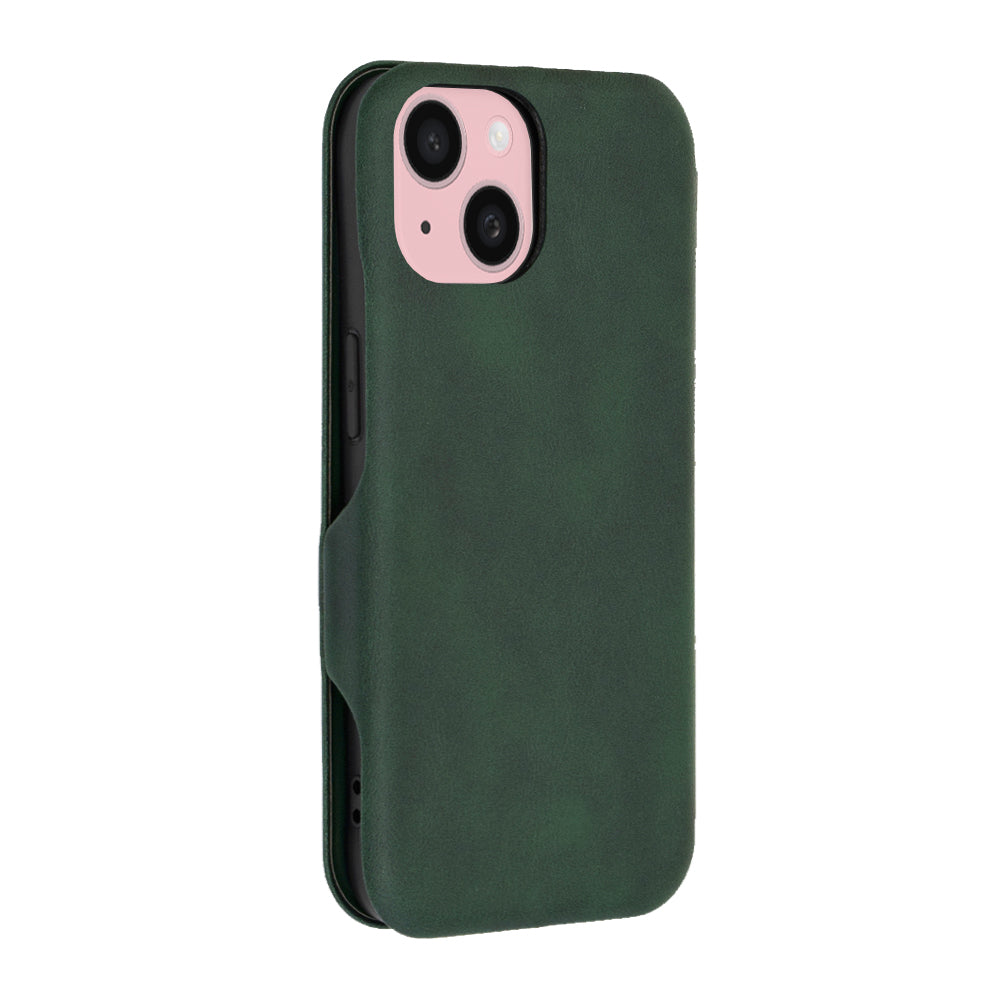 Funda para Apple iPhone 15, Techsuit, Safe Wallet Plus, Verde