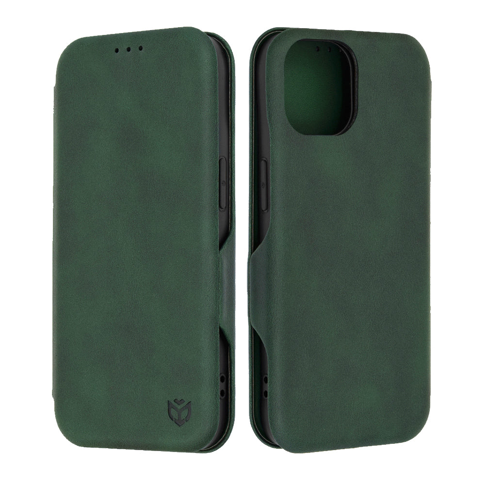 Funda para Apple iPhone 15, Techsuit, Safe Wallet Plus, Verde