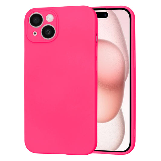 Funda para Apple iPhone 15, Techsuit, SoftFlex, Rosa Oscuro