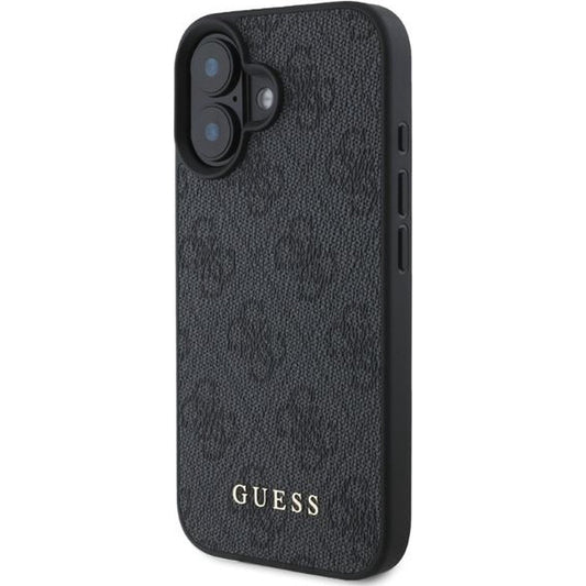 Funda para Apple iPhone 16, Guess, 4G Classic, Negra