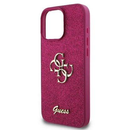 Funda para Apple iPhone 16, Guess, Fixed Glitter Big 4G, Morado