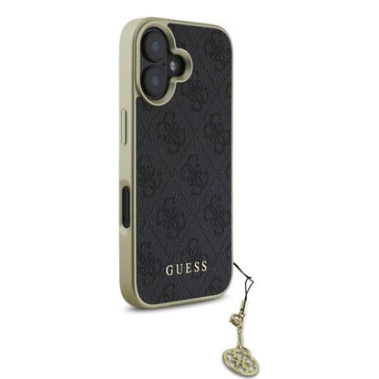 Funda para Apple iPhone 16 Plus, Guess, 4G Charm, Negra