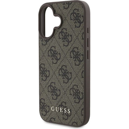 Funda para Apple iPhone 16 Plus, Guess, 4G Classic, Marrón