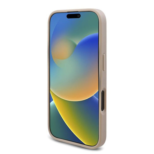 Funda para Apple iPhone 16 Plus, Guess, 4G Triangle Logo, Blanca