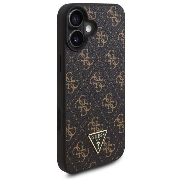 Funda para Apple iPhone 16 Plus, Guess, 4G Triangle Logo, Negra