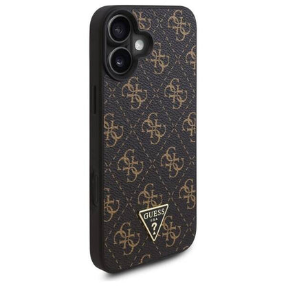 Funda para Apple iPhone 16 Plus, Guess, 4G Triangle Logo, Negra