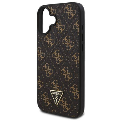 Funda para Apple iPhone 16 Plus, Guess, 4G Triangle Logo, Negra