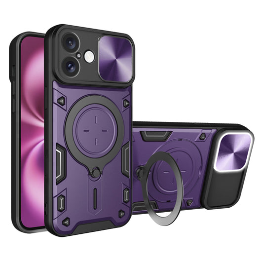 Funda para Apple iPhone 16 Plus, Techsuit, CamGuard Pro, Morado
