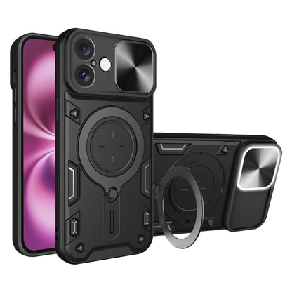 Funda para Apple iPhone 16 Plus, Techsuit, CamGuard Pro, Negra