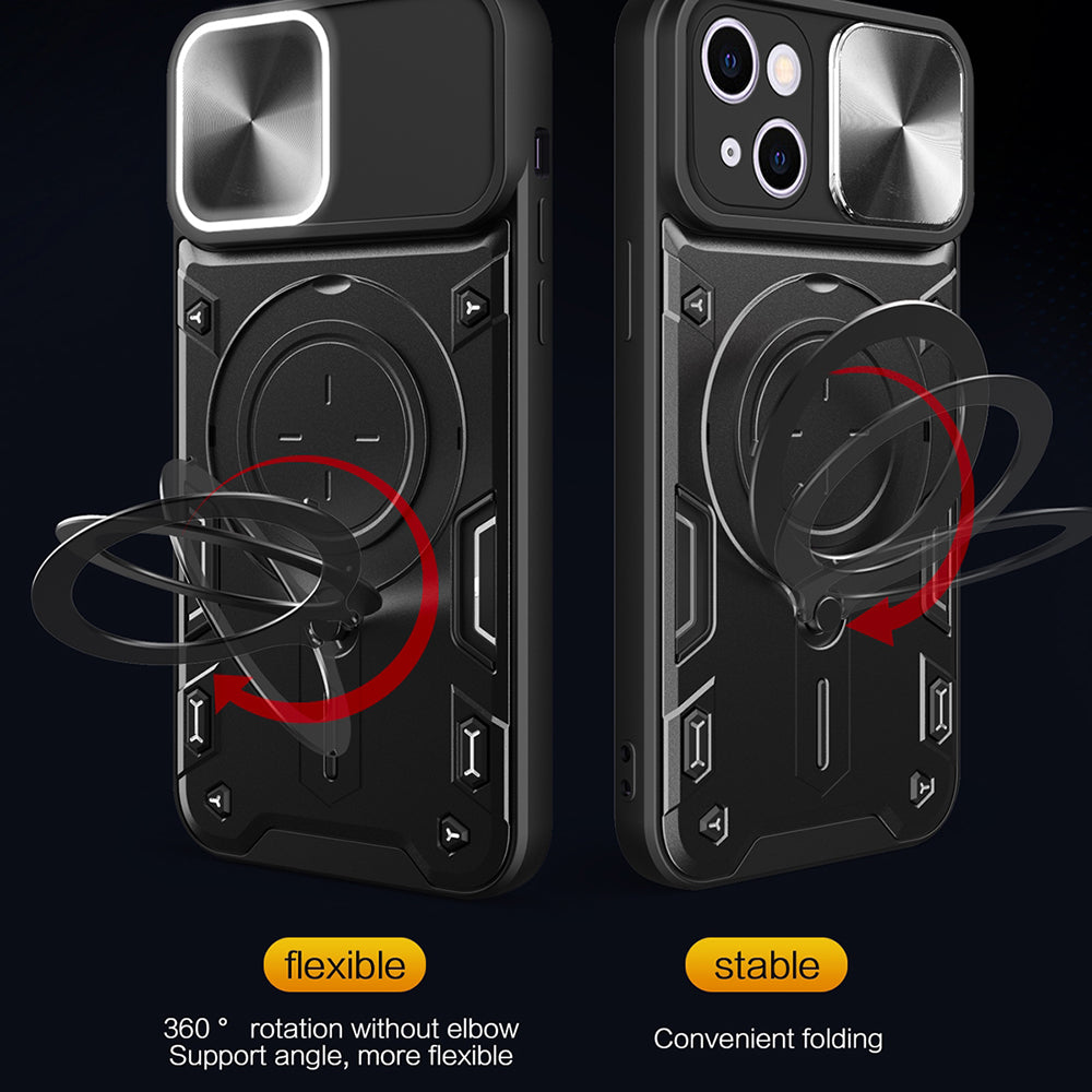 Funda para Apple iPhone 16 Plus, Techsuit, CamGuard Pro, Negra