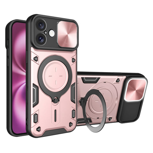 Funda para Apple iPhone 16 Plus, Techsuit, CamGuard Pro, Rosa Dorado