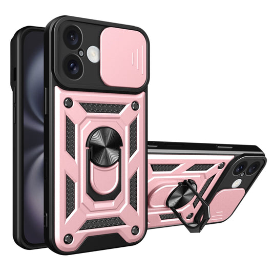 Funda para Apple iPhone 16 Plus, Techsuit, CamShield, Rosa