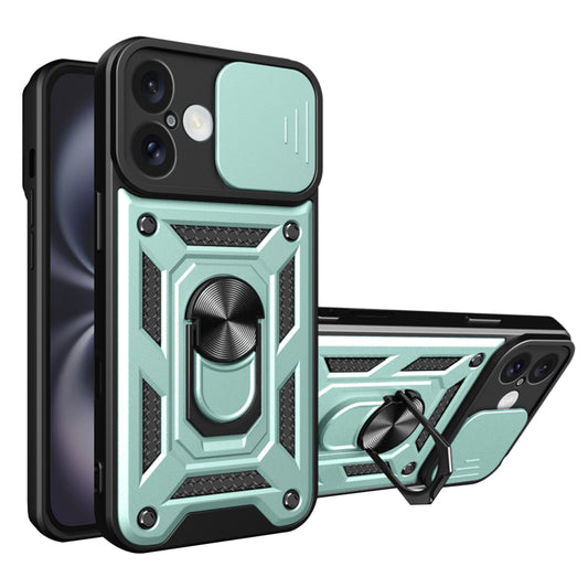 Funda para Apple iPhone 16 Plus, Techsuit, CamShield, Verde