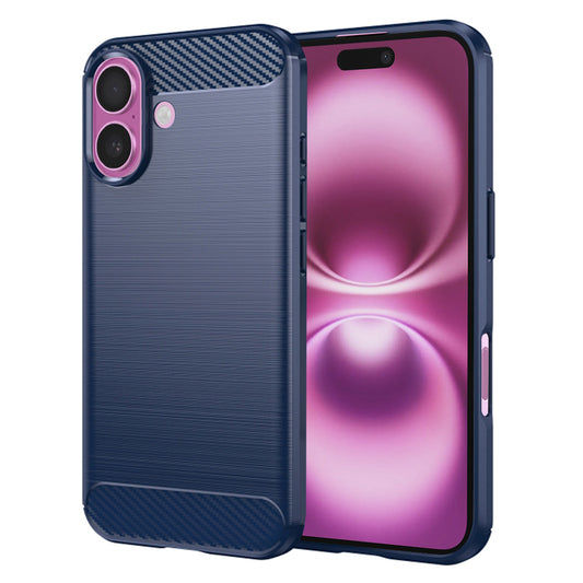 Funda para Apple iPhone 16 Plus, Techsuit, Carbono, Azul
