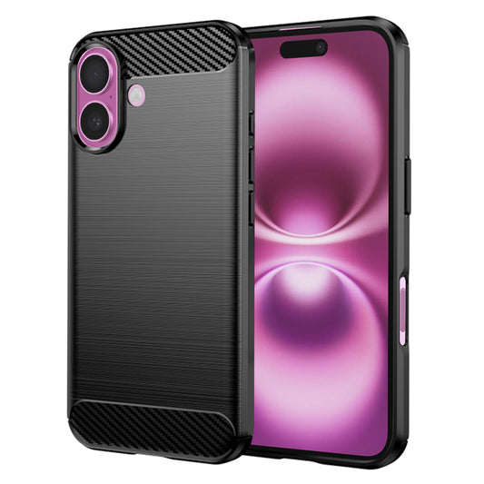 Funda para Apple iPhone 16 Plus, Techsuit, Carbono, Negra