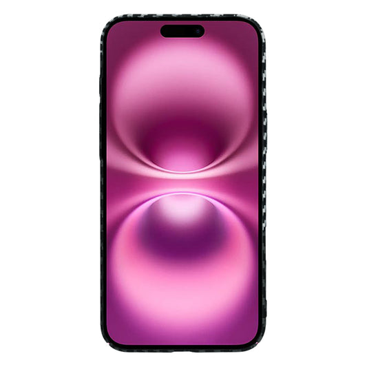 Funda para Apple iPhone 16 Plus, Techsuit, Carbonite FiberShell, Negra Gris