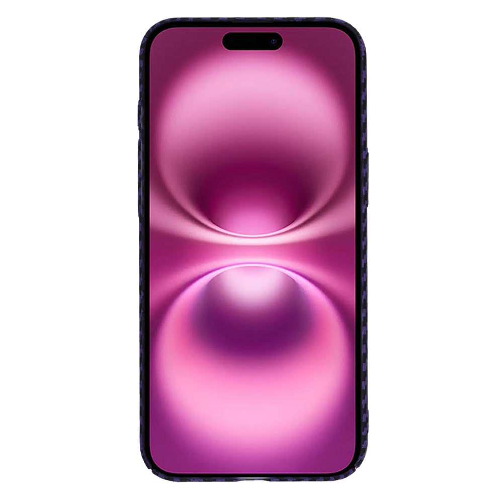 Funda para Apple iPhone 16 Plus, Techsuit, Carbonite FiberShell, Morado
