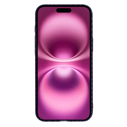 Funda para Apple iPhone 16 Plus, Techsuit, Carbonite FiberShell, Morado