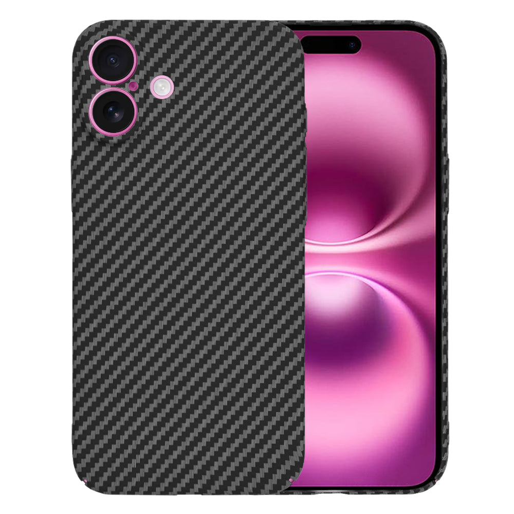 Case for Apple iPhone 16 Plus, Techsuit, Carbonite FiberShell, Black