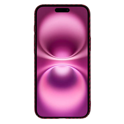 Funda para Apple iPhone 16 Plus, Techsuit, Carbonite FiberShell, Roja