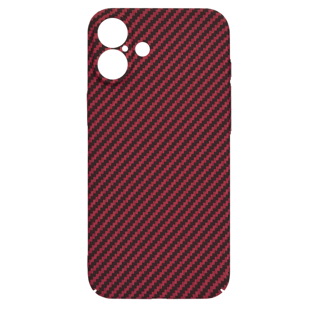 Funda para Apple iPhone 16 Plus, Techsuit, Carbonite FiberShell, Roja