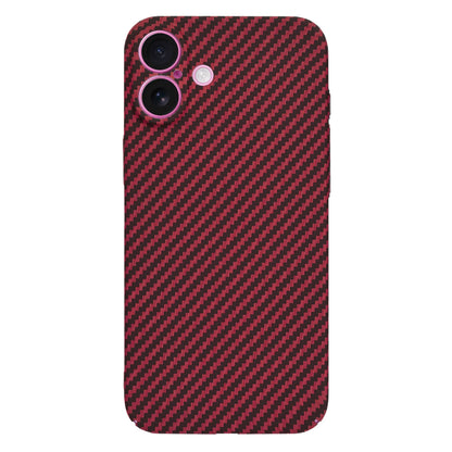 Funda para Apple iPhone 16 Plus, Techsuit, Carbonite FiberShell, Roja